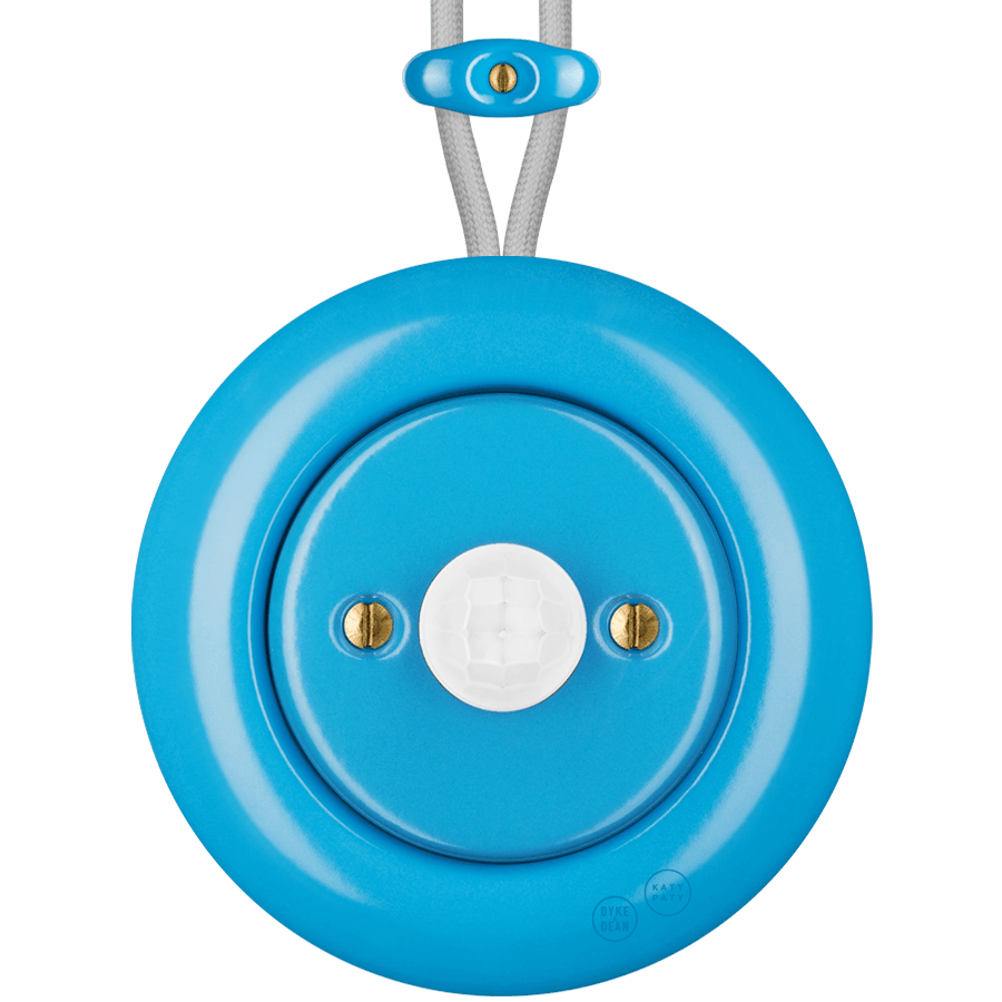 PORCELAIN KATY PATY COLONA ROUND SURFACE MOUNTED MOTION SENSOR AZURE - DYKE & DEAN