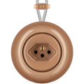 PORCELAIN KATY PATY COLONA ROUND SURFACE MOUNTED SWISS SOCKET DERMA - DYKE & DEAN