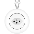 PORCELAIN KATY PATY COLONA ROUND SURFACE MOUNTED SWISS SOCKET WHITE - DYKE & DEAN