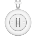 PORCELAIN KATY PATY COLONA ROUND SURFACE MOUNTED TOGGLE BUTTON SWITCH MATTE WHITE - DYKE & DEAN