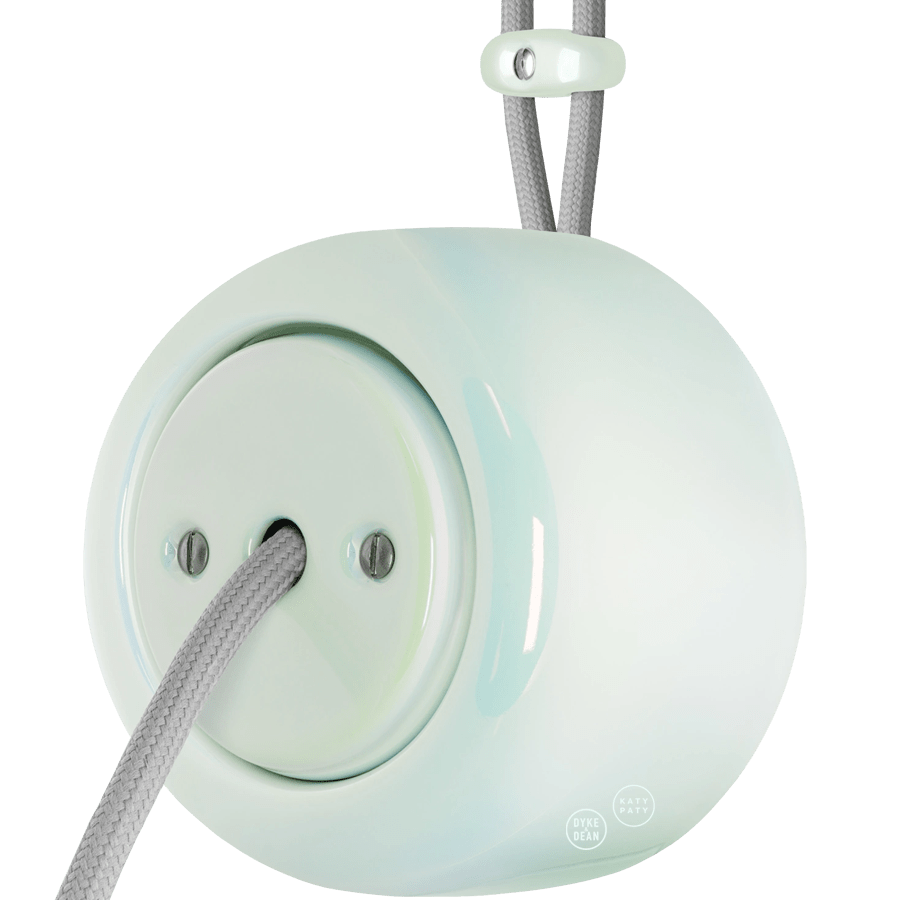 PORCELAIN ROUND SURFACE MOUNTED CABLE GLAND SOCKET CONCHA - DYKE & DEAN