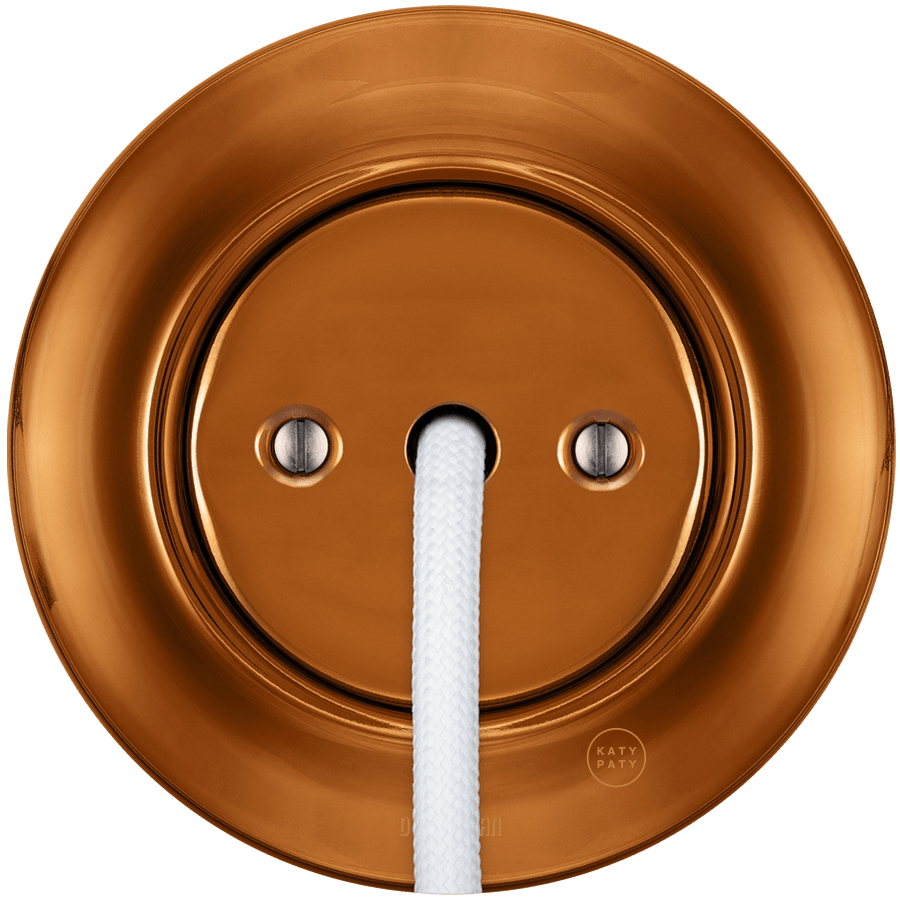 PORCELAIN WALL CABLE GLAND SOCKET BRONZE - DYKE & DEAN