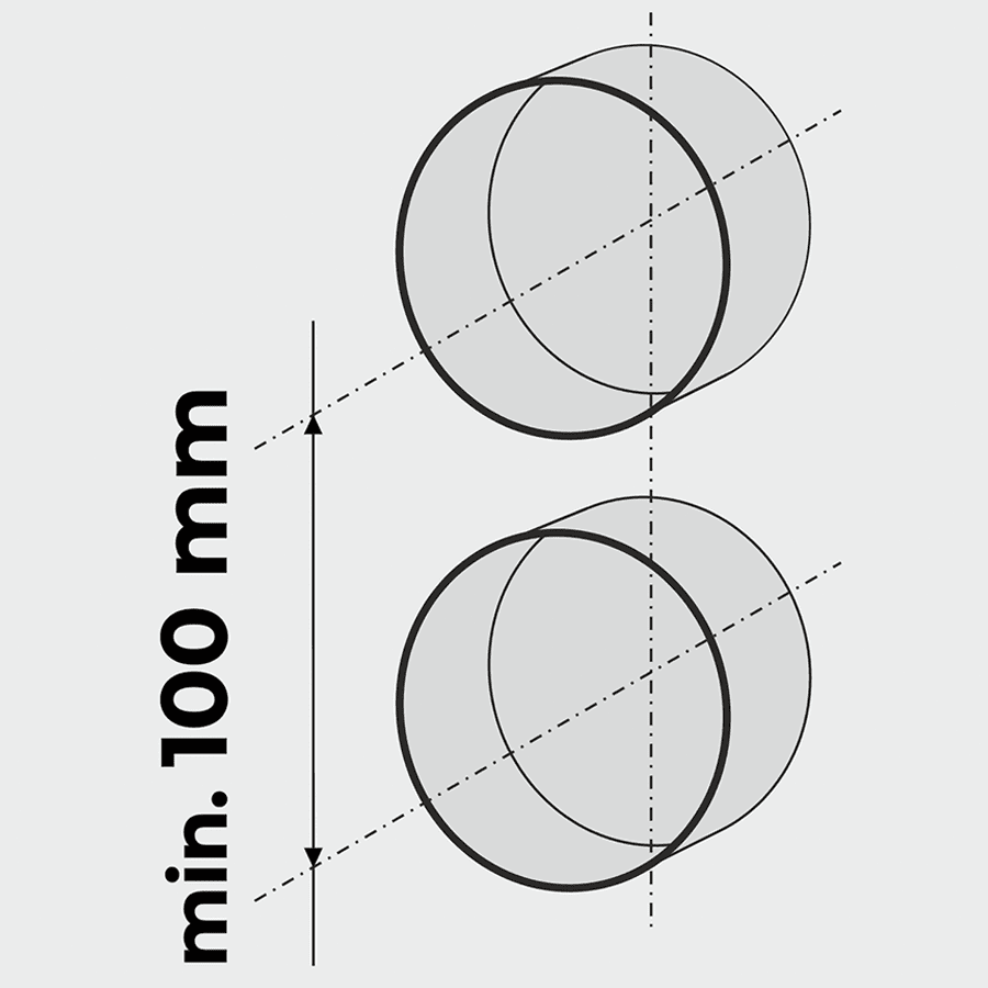PORCELAIN WALL CABLE GLAND SOCKET CARROT - DYKE & DEAN