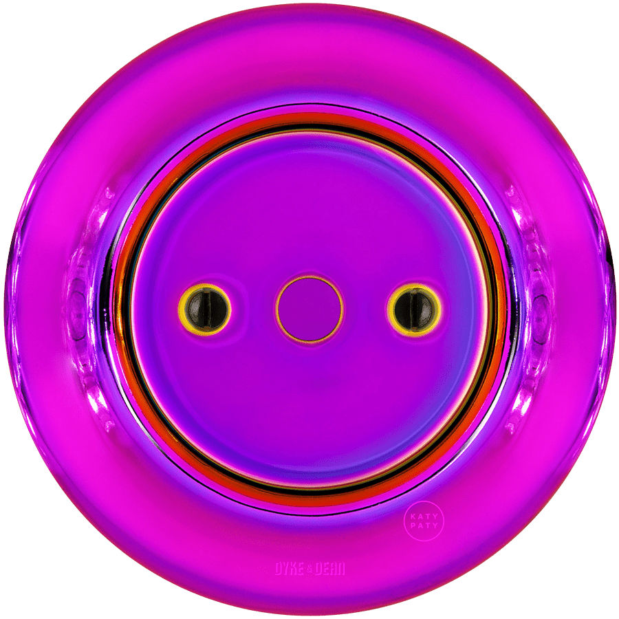 PORCELAIN WALL END PLUG SOCKET VIOLEDO - DYKE & DEAN