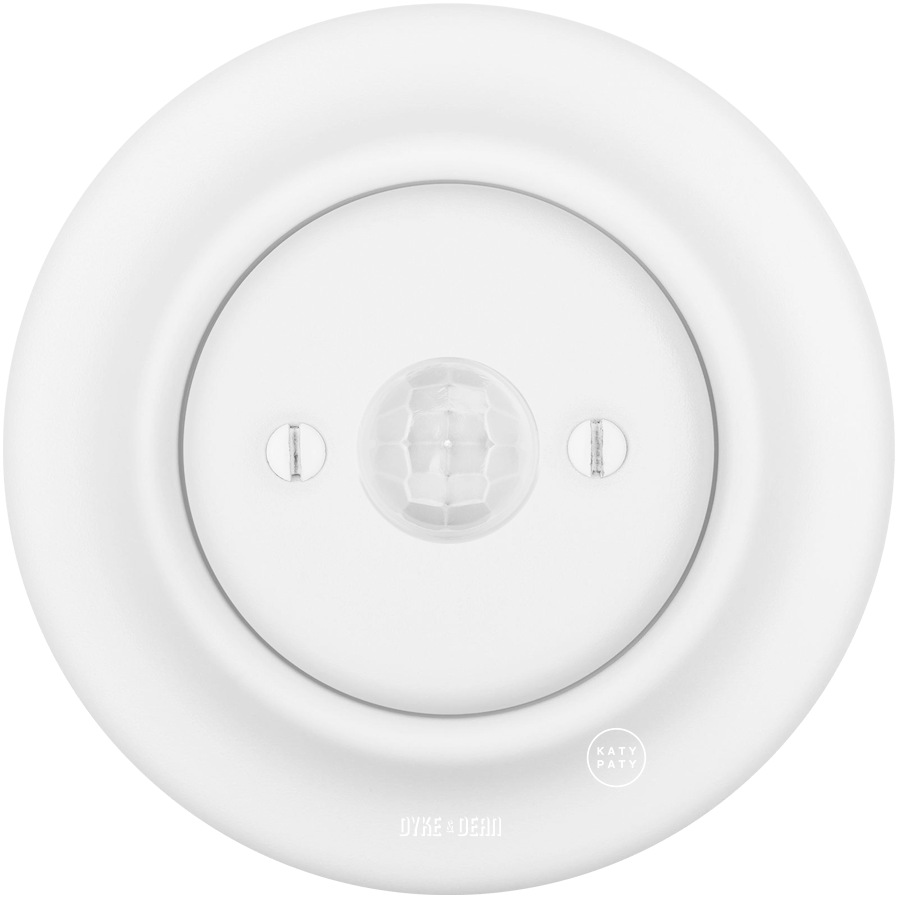 PORCELAIN WALL MOTION SENSOR MATT WHITE - DYKE & DEAN