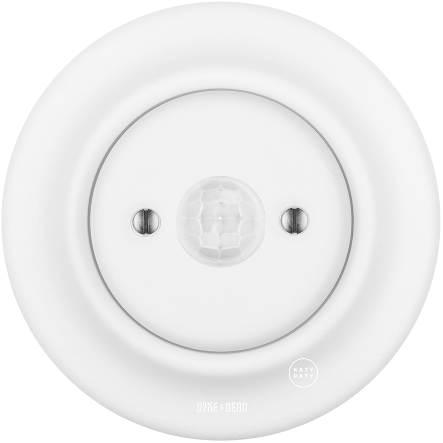 PORCELAIN WALL MOTION SENSOR MATT WHITE - DYKE & DEAN