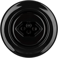 PORCELAIN WALL MOUNTED SWISS SOCKET BLACK - DYKE & DEAN