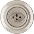 PORCELAIN WALL MOUNTED SWISS SOCKET CAPPUCCINO - DYKE & DEAN