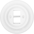 PORCELAIN WALL PC/USB SOCKET MATT WHITE - DYKE & DEAN