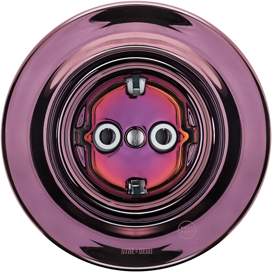 PORCELAIN WALL SCHUKO SOCKET PURPLE - DYKE & DEAN