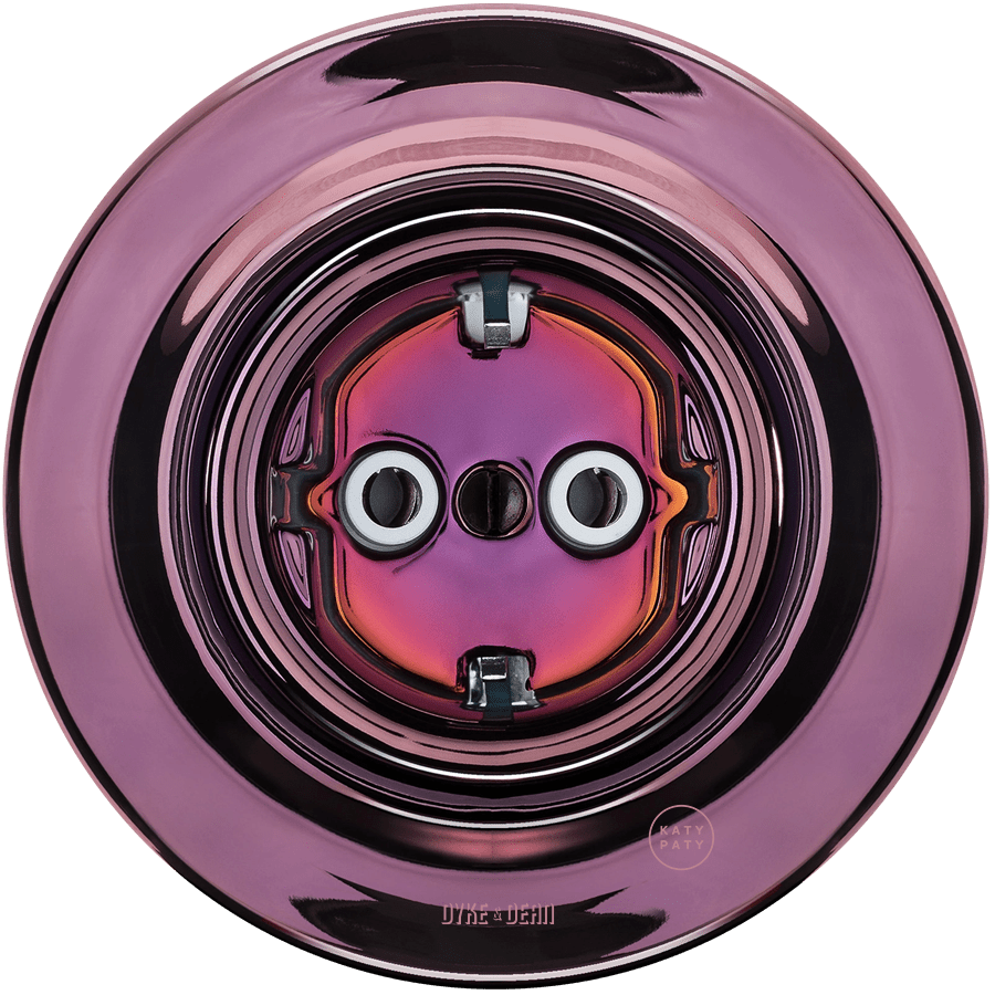 PORCELAIN WALL SCHUKO SOCKET PURPLE - DYKE & DEAN