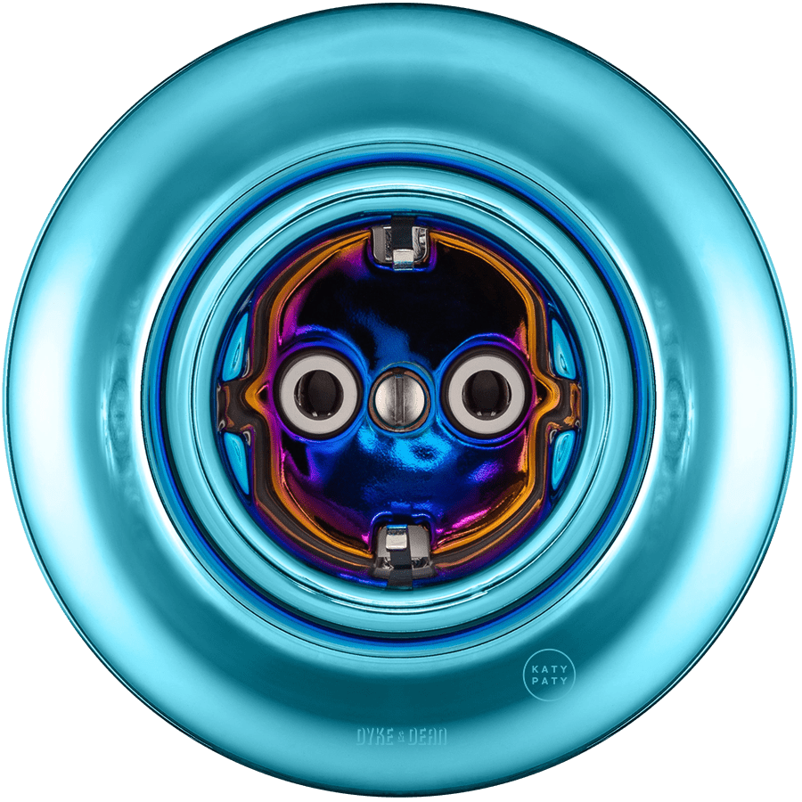 PORCELAIN WALL SCHUKO SOCKET SKY BLUE - DYKE & DEAN