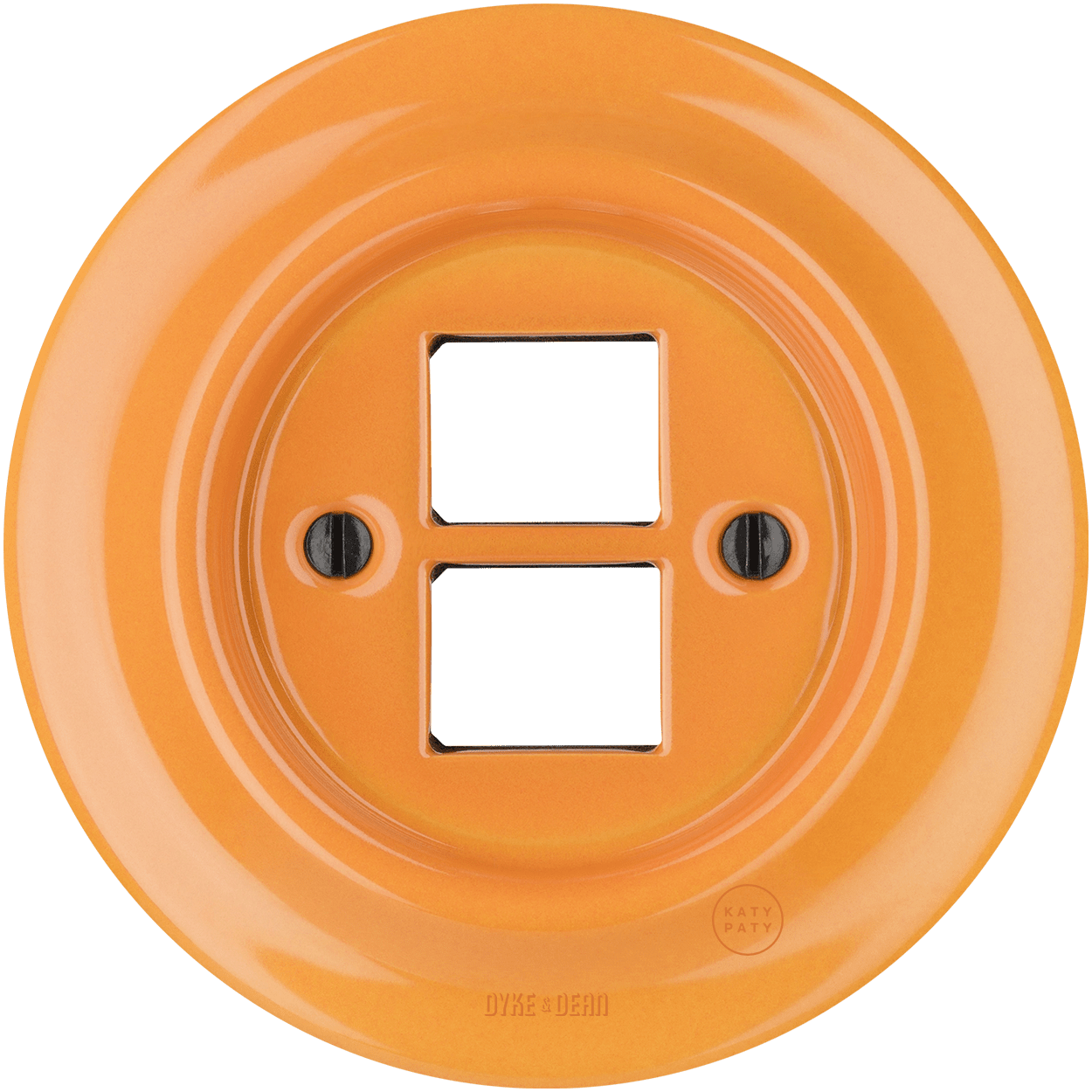 PORCELAIN WALL SOCKET CARROT DOUBLE PC/USB - DYKE & DEAN