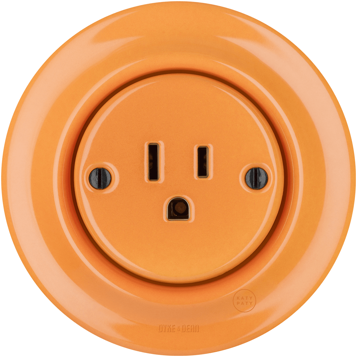 PORCELAIN WALL SOCKET CARROT USA 15 AMP - DYKE & DEAN
