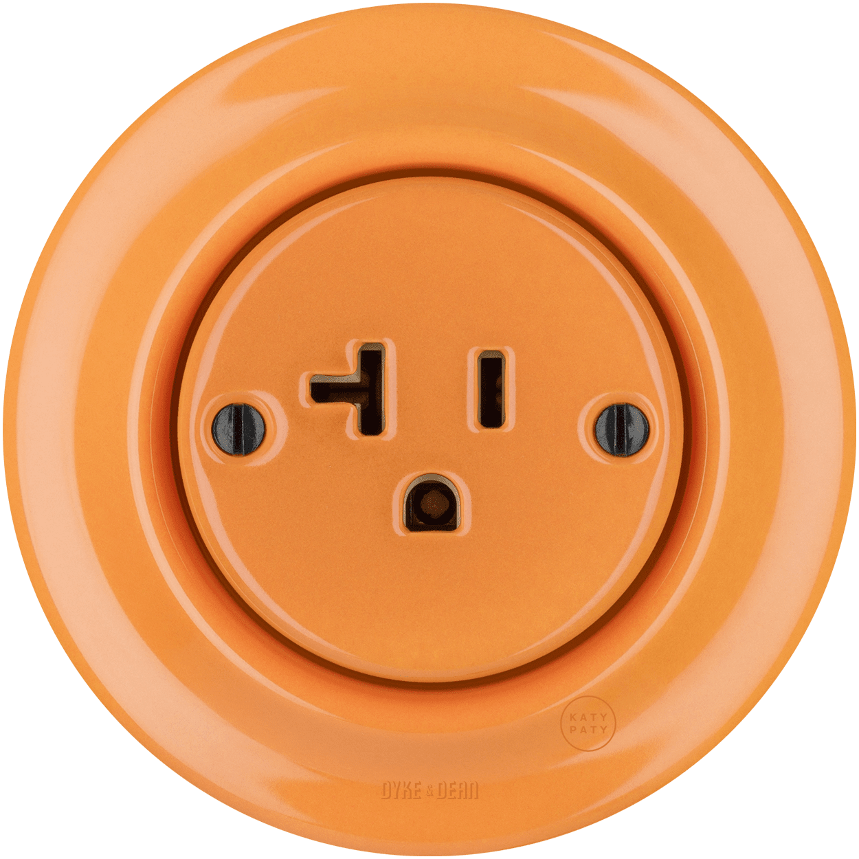 PORCELAIN WALL SOCKET CARROT USA 20 AMP - DYKE & DEAN