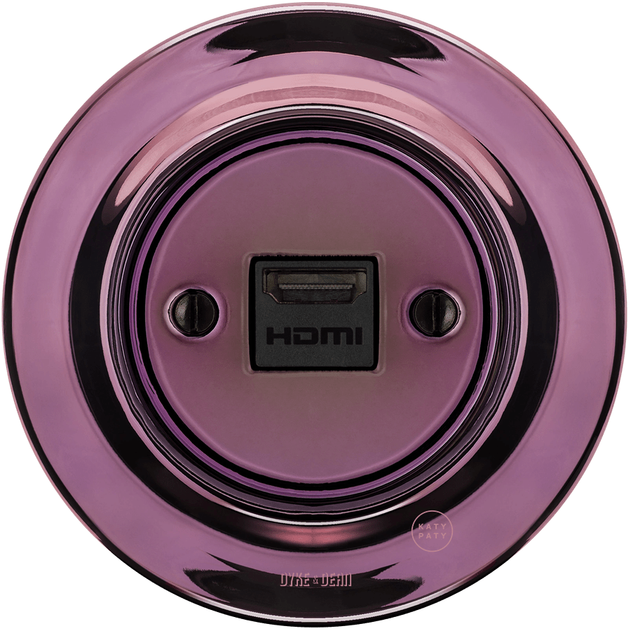 PORCELAIN WALL SOCKET PURPLE HDMI - DYKE & DEAN