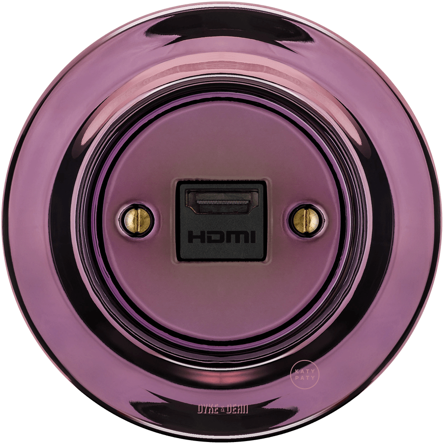 PORCELAIN WALL SOCKET PURPLE HDMI - DYKE & DEAN