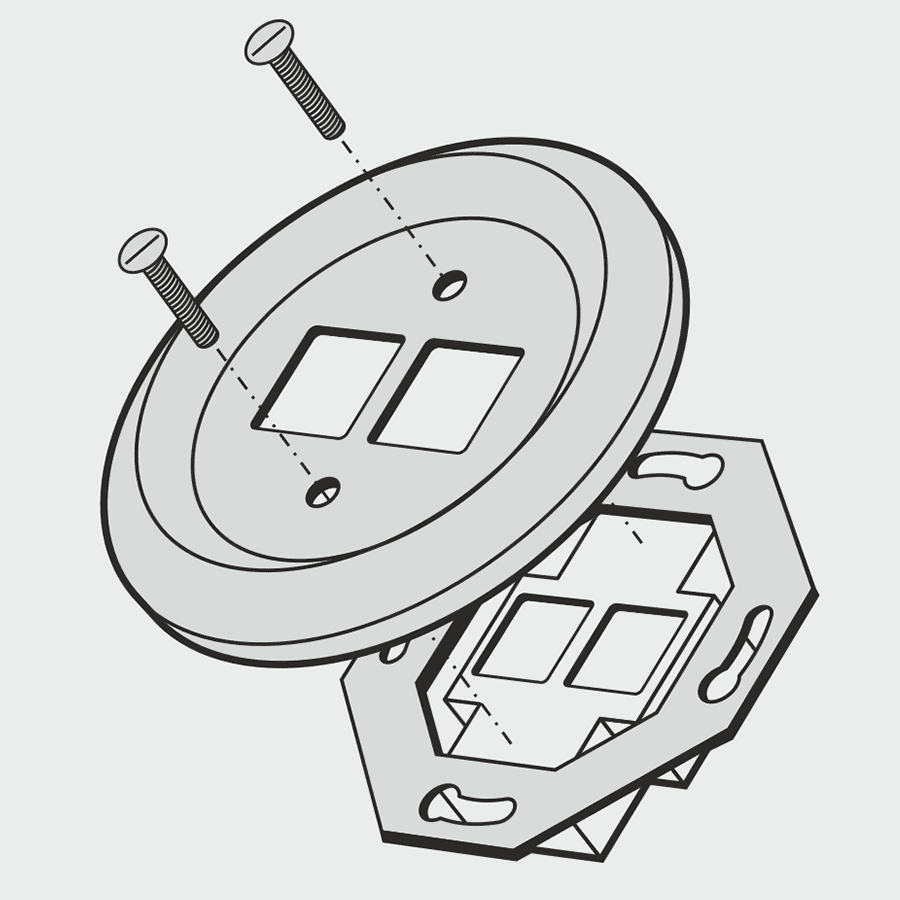 PORCELAIN WALL SPEAKER SOCKET CARROT - DYKE & DEAN