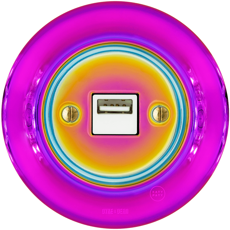 PORCELAIN WALL USB CHARGER SOCKET VIOLEDO - DYKE & DEAN