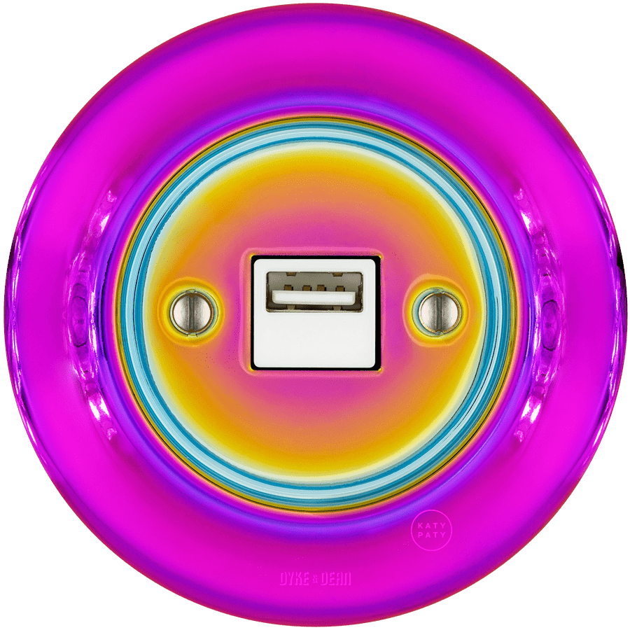 PORCELAIN WALL USB CHARGER SOCKET VIOLEDO - DYKE & DEAN