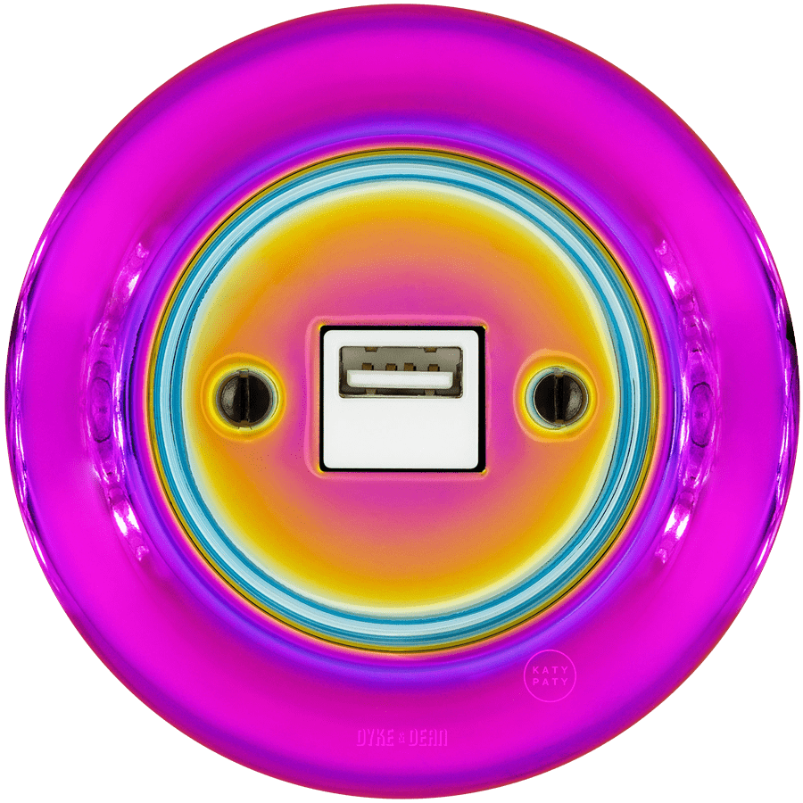 PORCELAIN WALL USB CHARGER SOCKET VIOLEDO - DYKE & DEAN