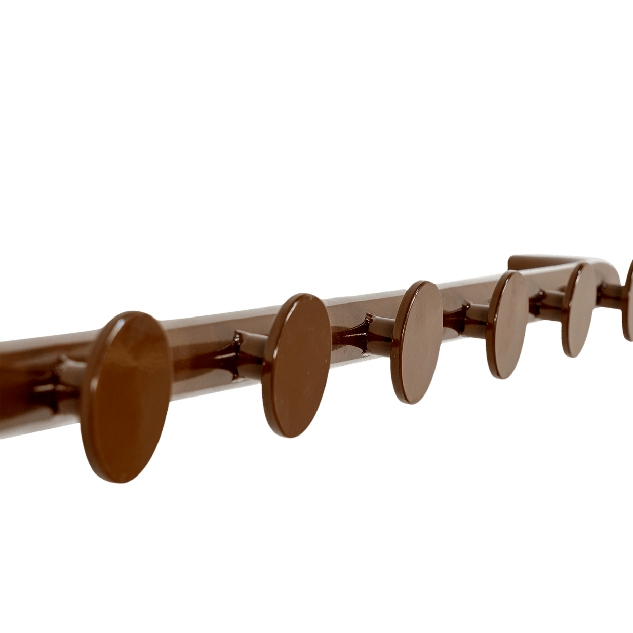 RETRO TUBE HALLWAY COAT RACK WITH 6 HOOKS BROWN - DYKE & DEAN