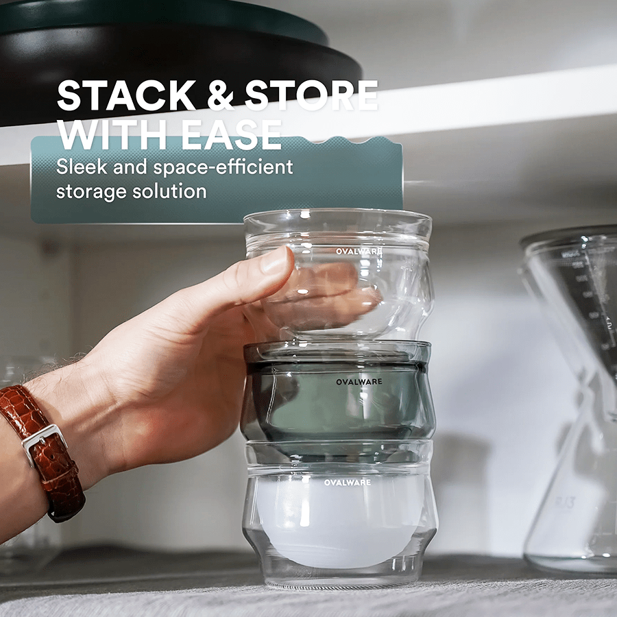 SET OF 2 DOUBLE WALL LATTE GLASSES 250ml - DYKE & DEAN