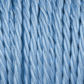 SKY BLUE TWISTED FABRIC CABLE - DYKE & DEAN
