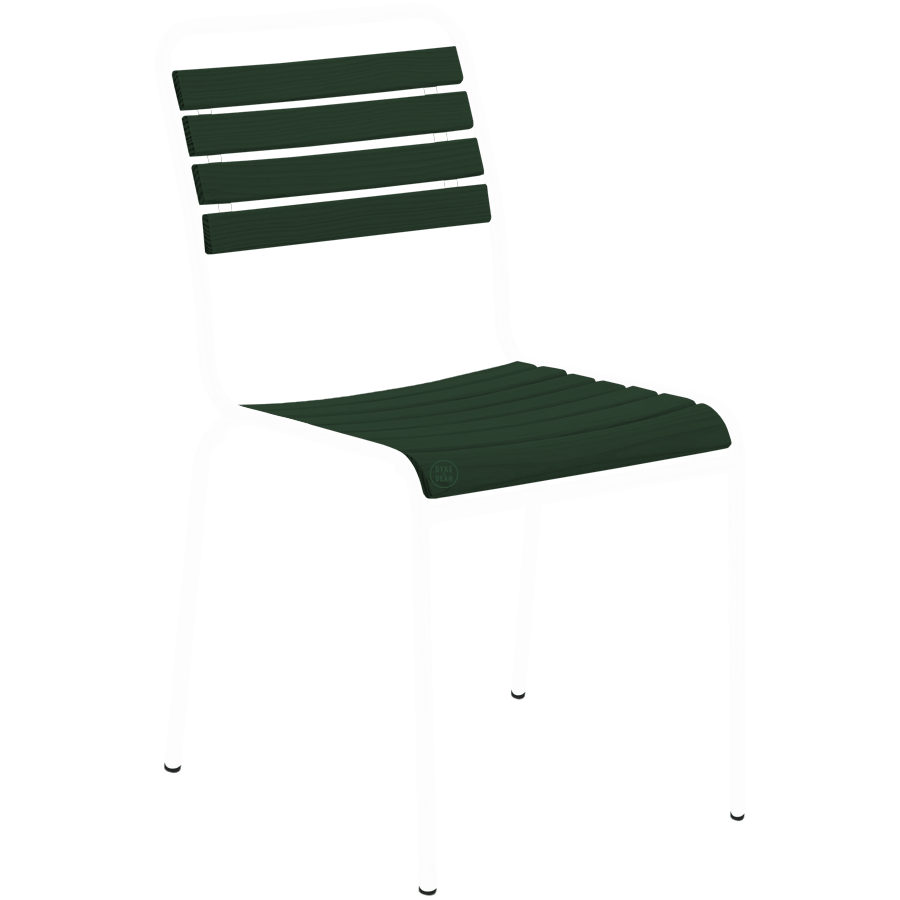SLATTED GREENWOOD STACKING CHAIR COLOUR