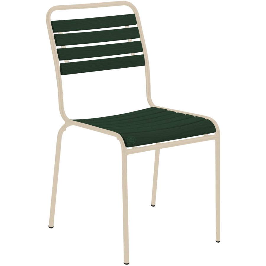 SLATTED GREENWOOD STACKING CHAIR COLOUR