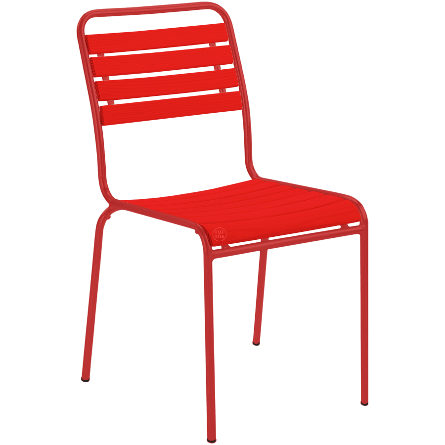 SLATTED REDWOOD STACKING CHAIR COLOUR