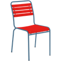SLATTED REDWOOD STACKING CHAIR COLOUR