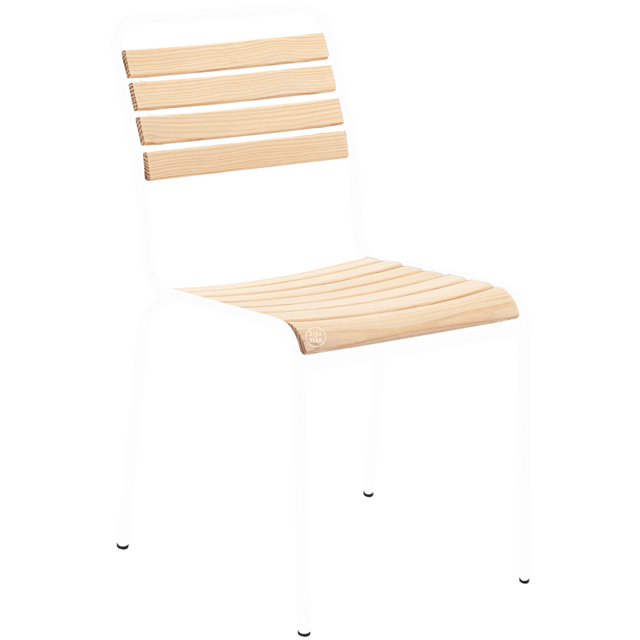 SLATTED WOOD STACKING CHAIR COLOUR