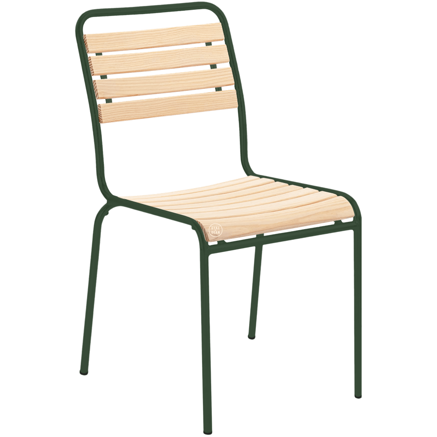 SLATTED WOOD STACKING CHAIR COLOUR