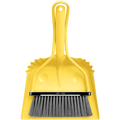 SMILEY METAL DUST PAN SET YELLOW - DYKE & DEAN