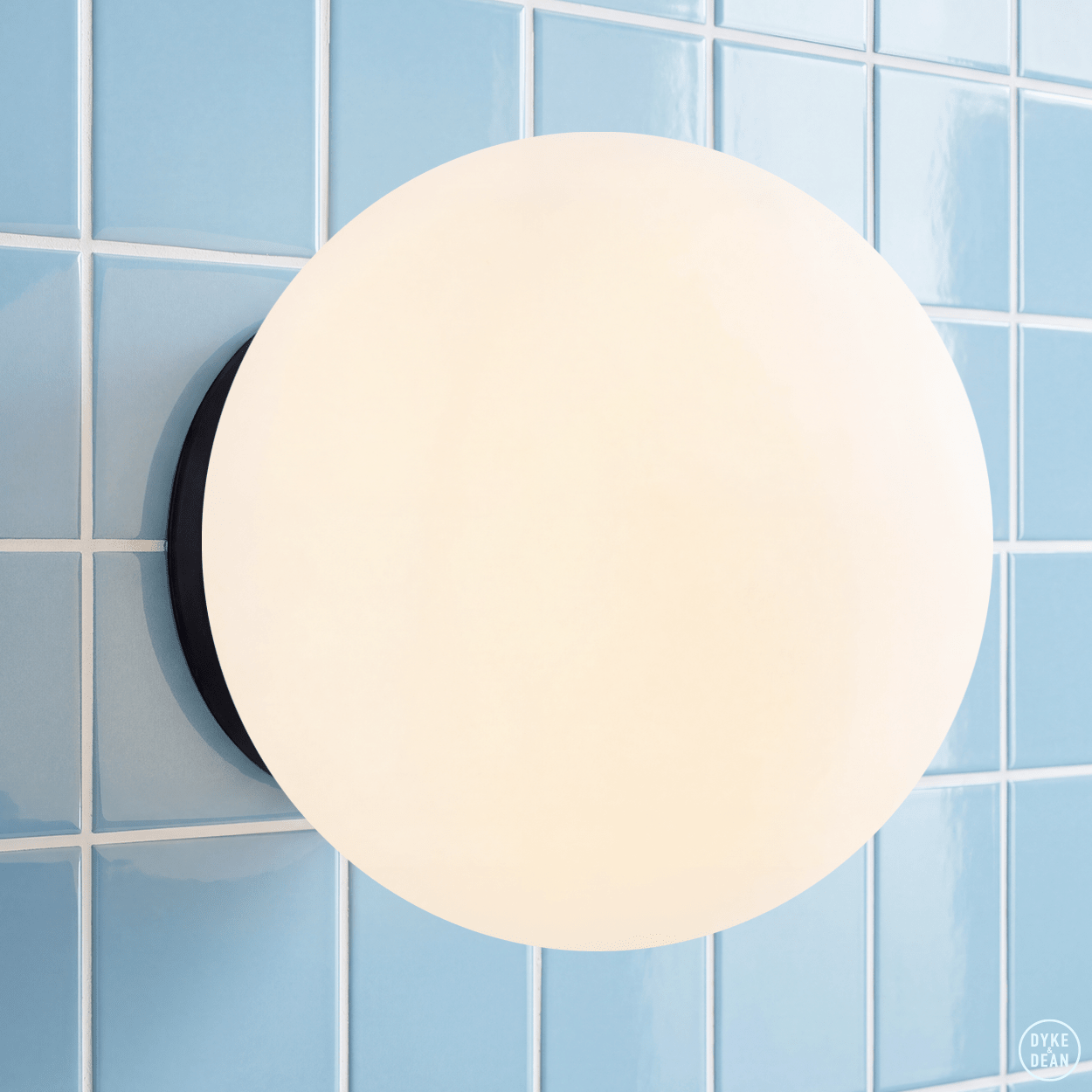 SPHERE LAMP BLACK BASE 400mm - DYKE & DEAN