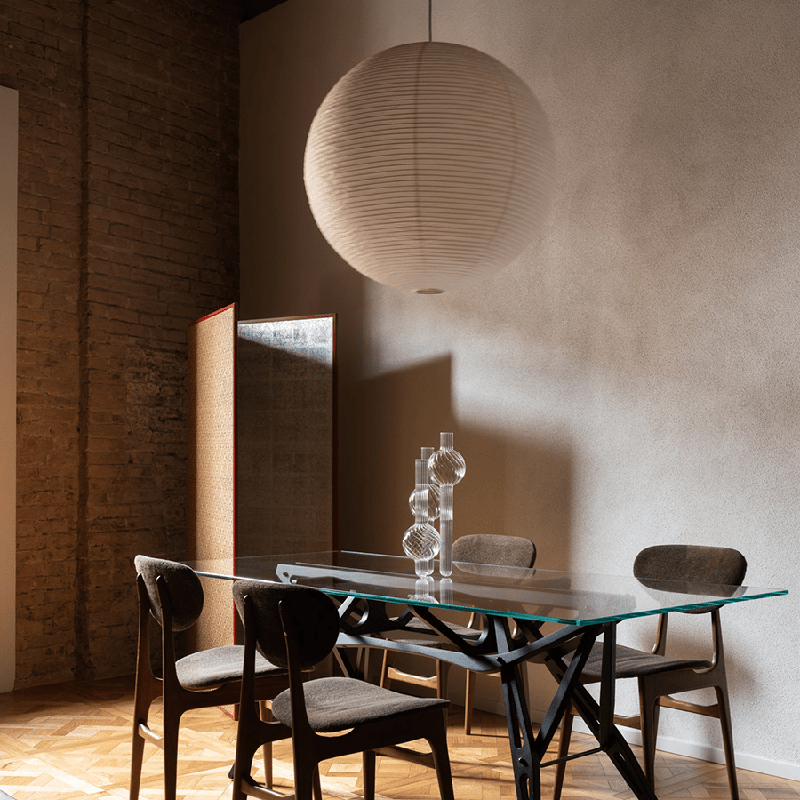 SPHERE LINEN LIGHT SHADE 50CM - DYKE & DEAN