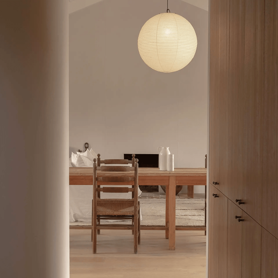 SPHERE LINEN LIGHT SHADE 50CM - DYKE & DEAN