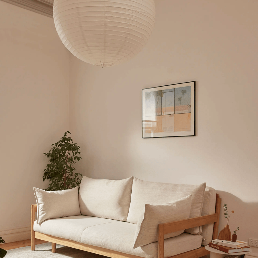 SPHERE LINEN LIGHT SHADE 60CM - DYKE & DEAN