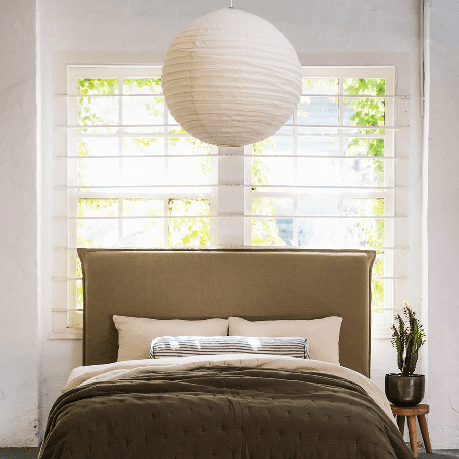 SPHERE LINEN LIGHT SHADE 60CM - DYKE & DEAN