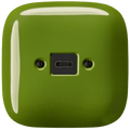 SQUARE PORCELAIN WALL SOCKET USB - C GREEN - DYKE & DEAN