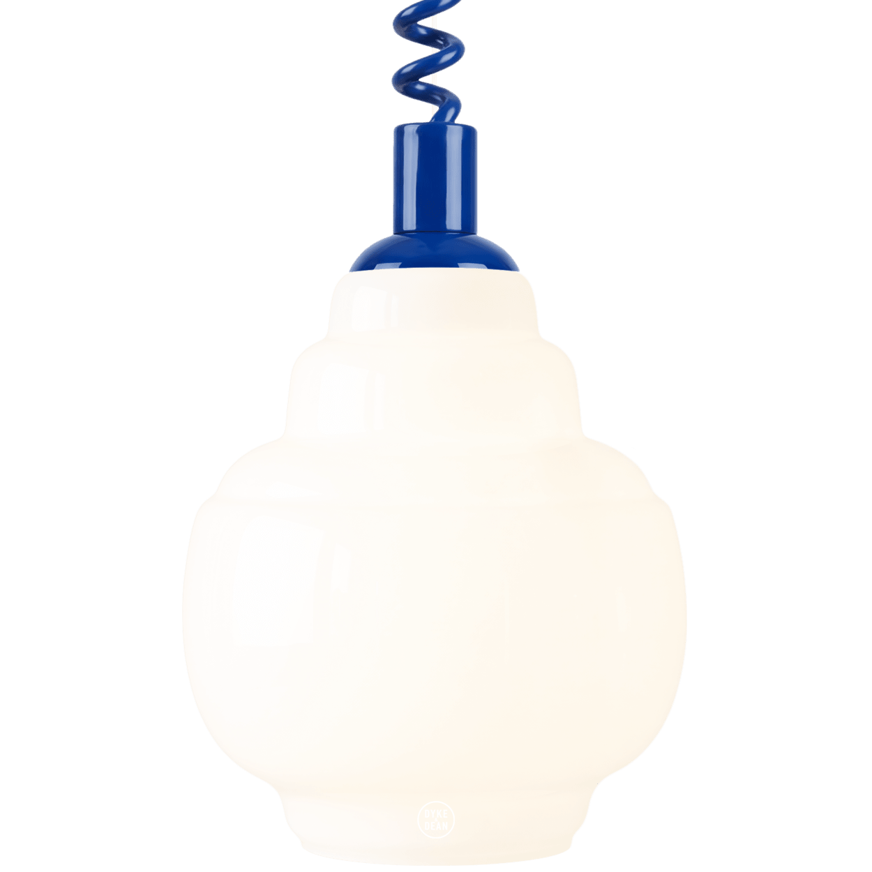 STEPPED OPALINE RETRACTABLE CORD LIGHT - DYKE & DEAN