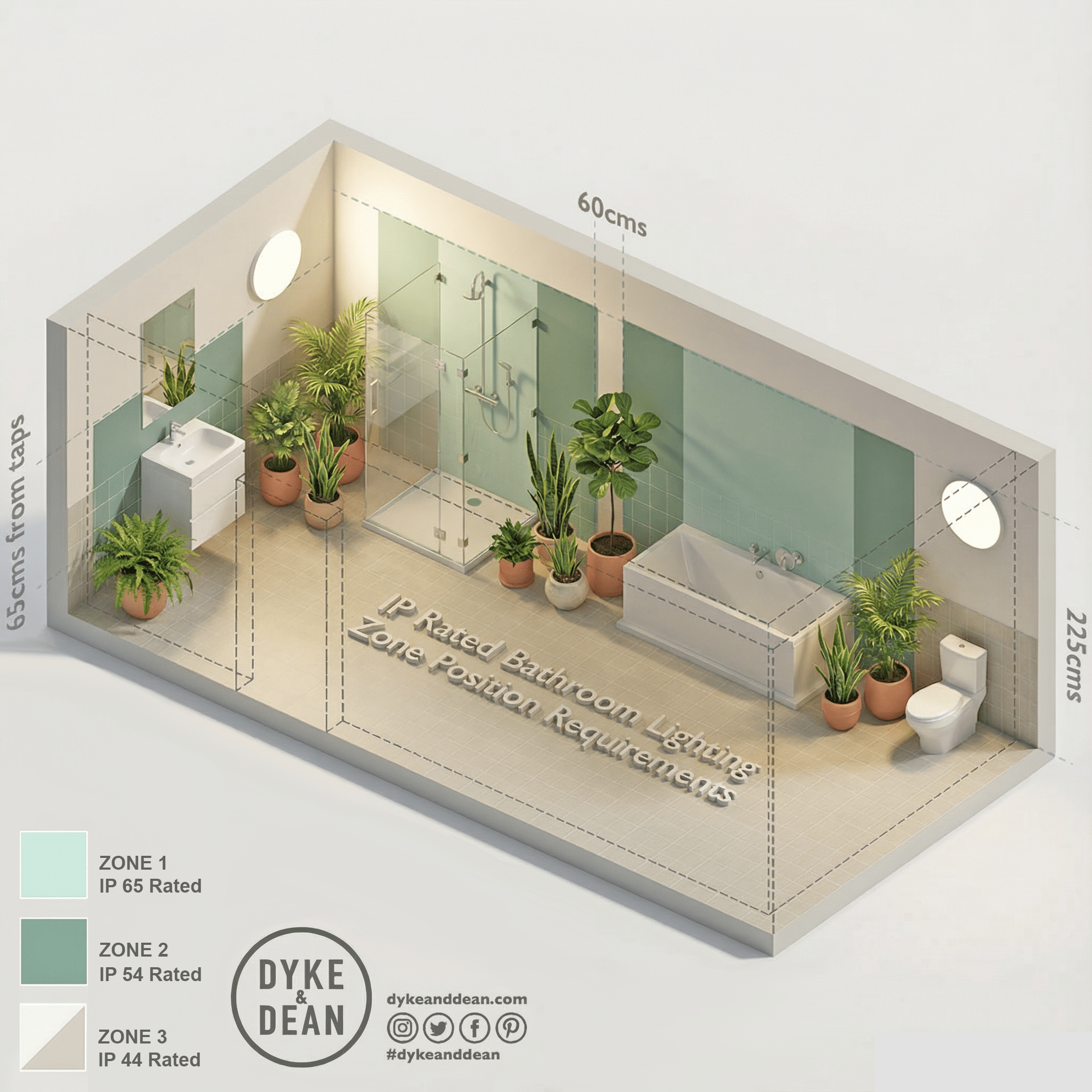 STONE BEIGE OVAL BULKHEAD - DYKE & DEAN