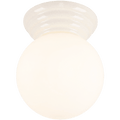 STONE CERAMIC SCONCE WATERPROOF OPAL GLOBE CEILING LIGHT - DYKE & DEAN