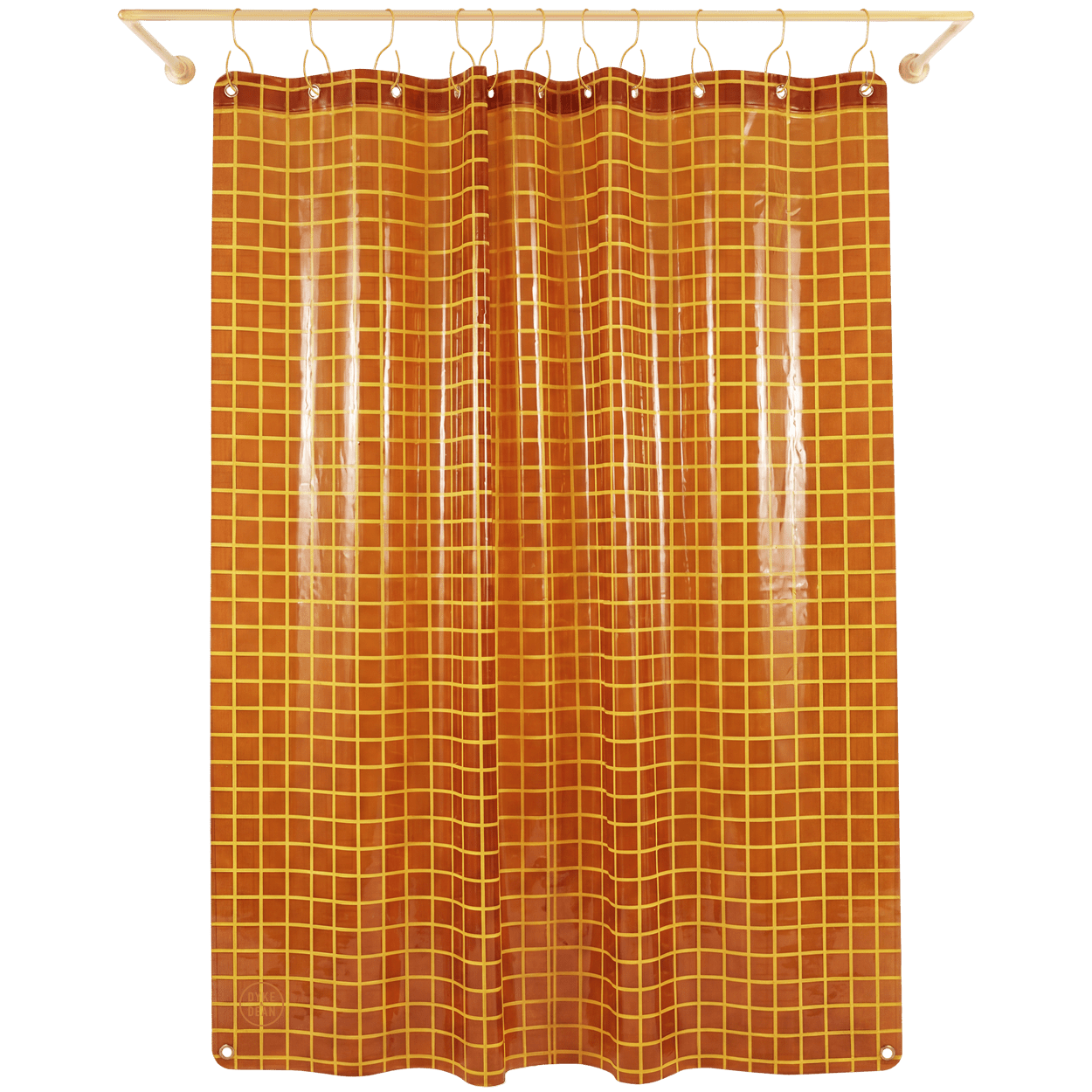 SUN SHOWER GRID CURTAIN HONEY - DYKE & DEAN