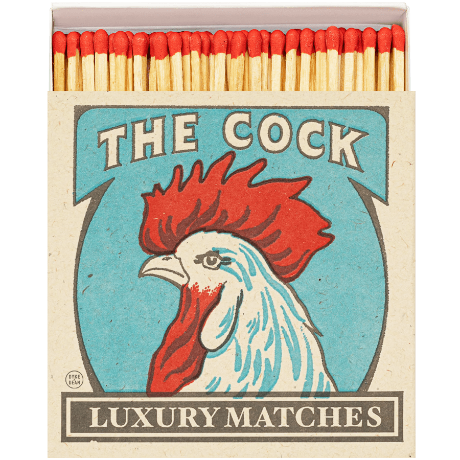 THE COCK LUXURY SAFETY MATCHES - DYKE & DEAN