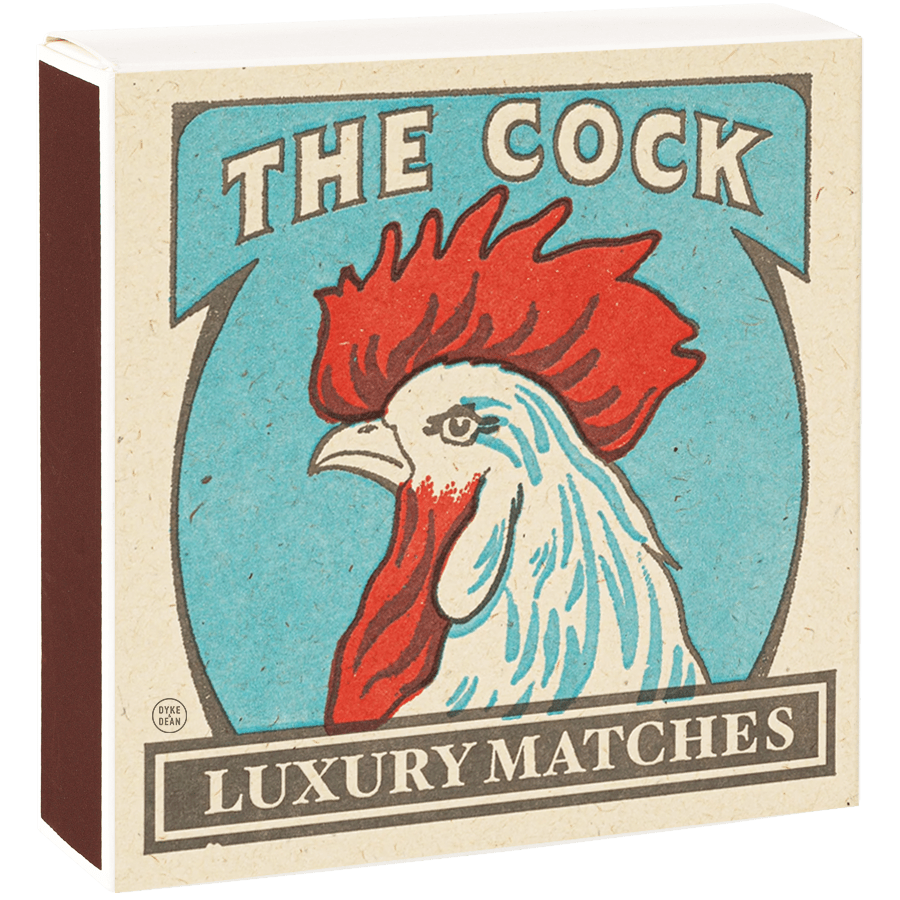 THE COCK LUXURY SAFETY MATCHES - DYKE & DEAN