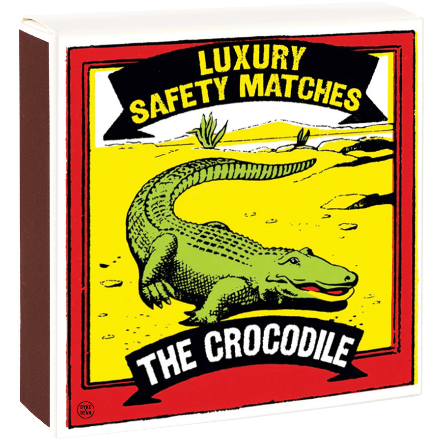 THE CROCODILE LUXURY SAFETY MATCHES - DYKE & DEAN