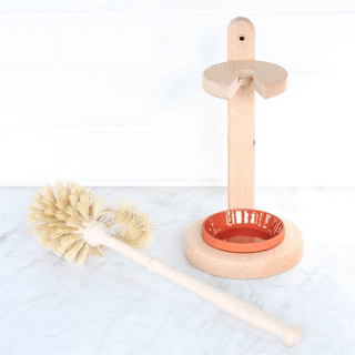 TOILET BRUSH WITH WOODEN STAND - DYKE & DEAN
