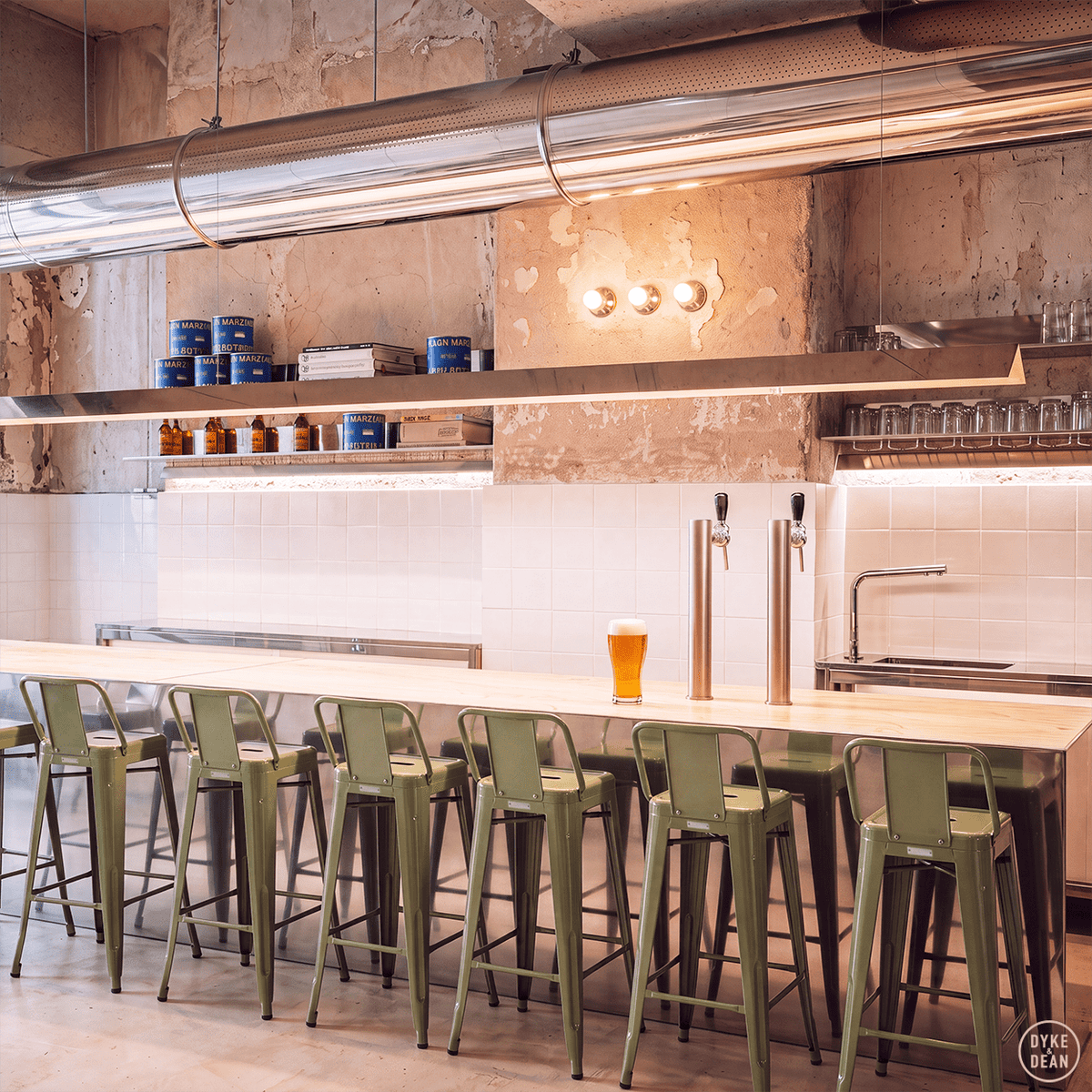 TOLIX HPD75 BAR STOOL - DYKE & DEAN